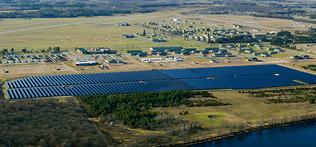 Minnesota Power’s solar array at Camp Ripley.