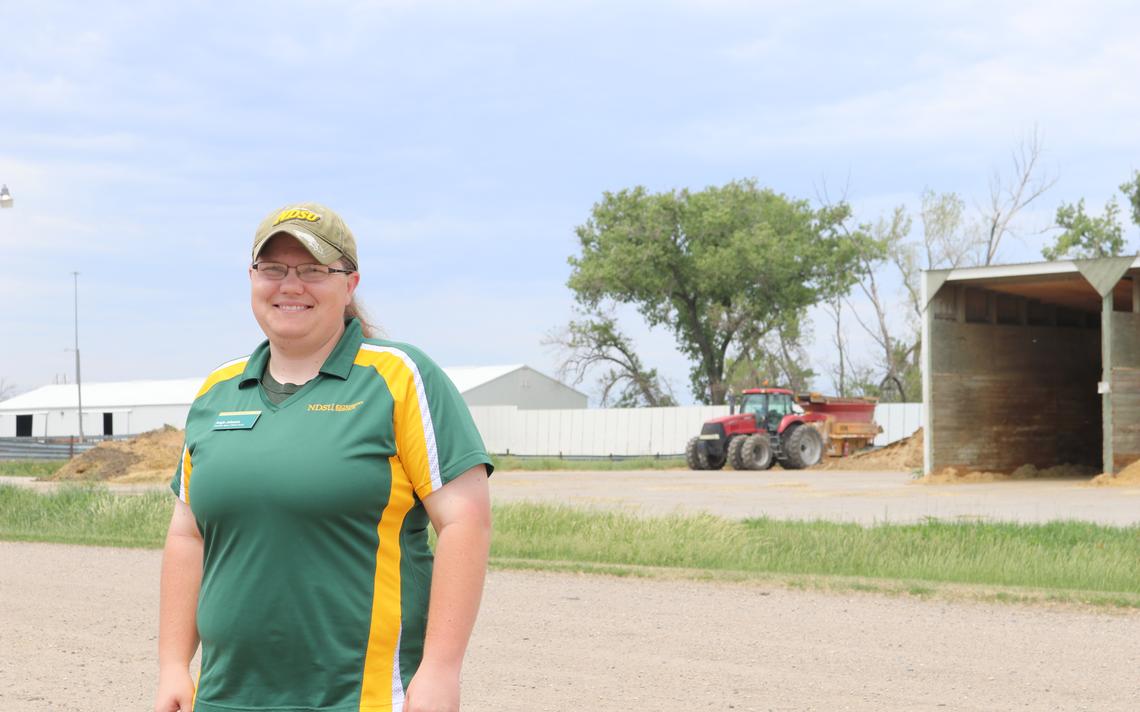 Angie Johnson, North Dakota State University Extension Agent for Steele County, is one of several county agents involved in a new safety awareness effort. (Jenny Schlecht / Agweek)