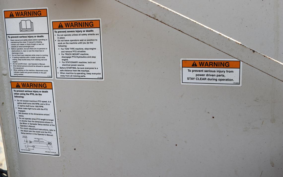 Following safety warnings on equipment is one way to stay safe on farms and ranches. (Jenny Schlecht / Agweek)