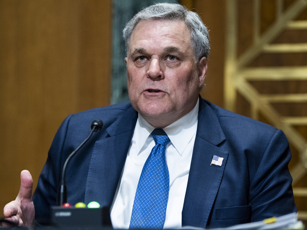 IRS Commissioner Charles Rettig testifies during a Senate Finance Committee hearing June 8 on Capitol Hill in Washington, D.C. Prospects of passing an IRS plan to get more bank information remains uncertain.