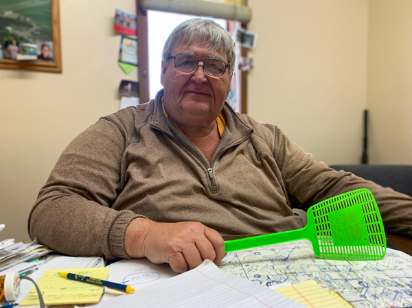 Jim Ziegler, owner of Lake View Livestock in Devil's Lake, worries many of his older customers won't be back next year.