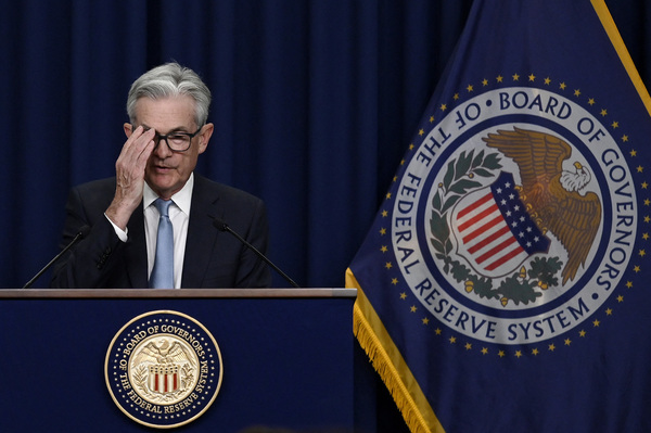 Federal Reserve Chairman Jerome Powell during his Wednesday press conference.