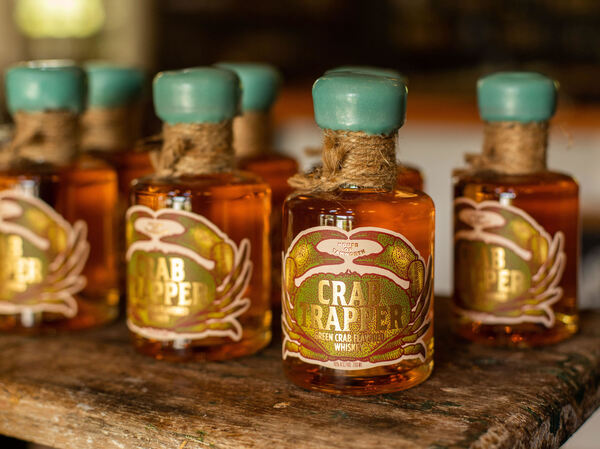 Tamworth Distilling's Crab Trapper Whiskey gets its flavor from invasive green crabs.