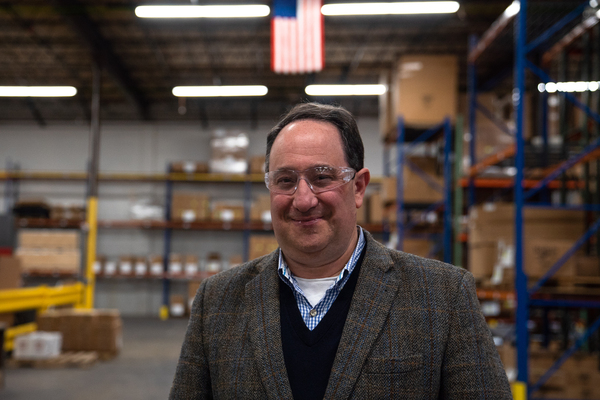 Drew Greenblatt has owned Marlin Steel for 25 years. "Whoever can get more factories growing faster in America is gonna win a lot of votes," he said.