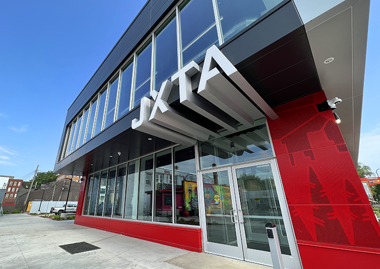 Juxtaposition Arts, the non-profit art gallery and education center, completed this building on West Broadway in north Minneapolis with help from a $638,000 Main Street grant.