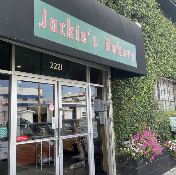 Jackie's Bakery in West Los Angeles joined the app earlier this year. A surprise bag with $20 worth of pastries made that morning sells for $6.