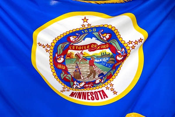 A Minnesota state flag
