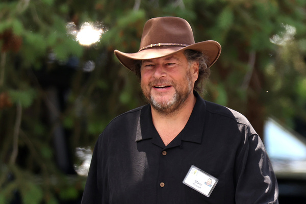 Salesforce CEO and co-founder Marc Benioff attends the 2023 Allen & Company Sun Valley Conference in Sun Valley, Idaho. He built a $24.5 million home near Waimea about 20 years ago and in recent years has purchased more land in the area.